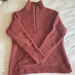 1/2 zip plush sweater